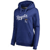 Kansas City Royals   Women's Plus Size Team Lockup Pullover Hoodie - Royal