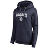 San Diego Padres   Women's Plus Size Team Lockup Pullover Hoodie
