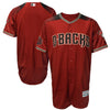 Arizona Diamondbacks Majestic Road 20th Anniversary On-Field Patch Flex Base Team Jersey/Black