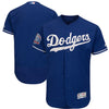 Los Angeles Dodgers Majestic 60th Anniversary Home On-Field Patch Flex Base Team Jersey