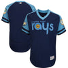 Tampa Bay Rays Majestic 20th Anniversary Alternate On-Field Patch Flex Base Team Jersey/Light Blue