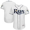 Tampa Bay Rays Majestic 20th Anniversary Alternate On-Field Patch Flex Base Team Jersey/Light Blue