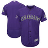 Colorado Rockies Majestic 25th Season Patch On-Field Flex Base Team Jersey