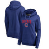 Chicago Cubs   Women's Team Lockup Pullover Hoodie - Royal