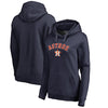 Houston Astros   Women's Team Lockup Pullover Hoodie - Navy