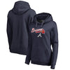 Atlanta Braves   Women's Plus Size Team Lockup Pullover Hoodie