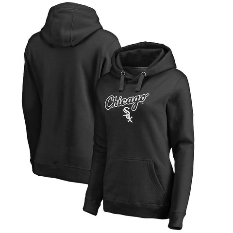 Chicago White Sox   Women's Plus Size Team Lockup Pullover Hoodie