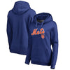 New York Mets   Women's Plus Size Team Lockup Pullover Hoodie