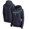 Seattle Mariners   Women's Plus Size Team Lockup Pullover Hoodie