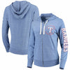 Texas Rangers Touch by Alyssa Milano Women's Training Camp Full-Zip Hoodie