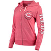 Cincinnati Reds Touch by Alyssa Milano Women's Training Camp Full-Zip Hoodie