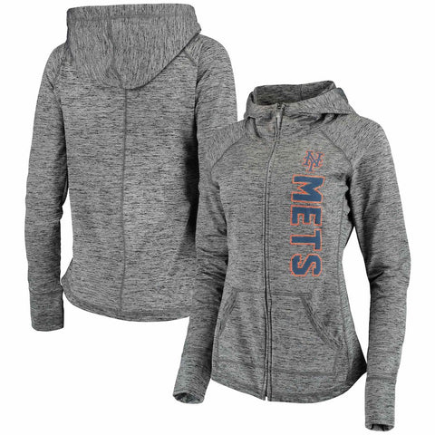 New York Mets G-III 4Her by Carl Banks Women's Defender Full-Zip Hoodie