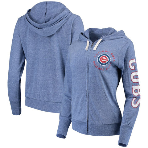 Chicago Cubs Touch by Alyssa Milano Women's Training Camp Full-Zip Hoodie