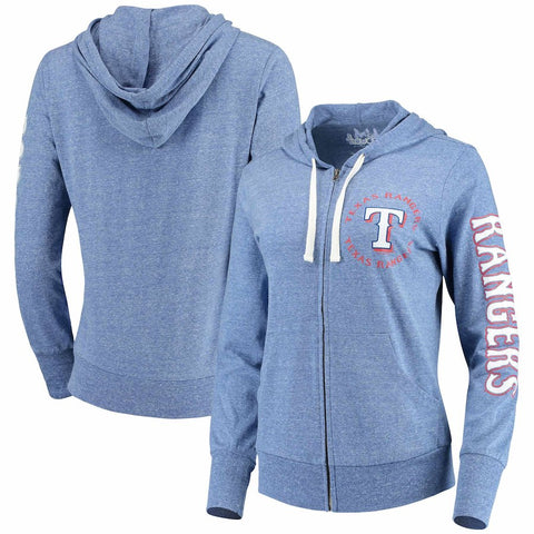 Texas Rangers Touch by Alyssa Milano Women's Training Camp Full-Zip Hoodie