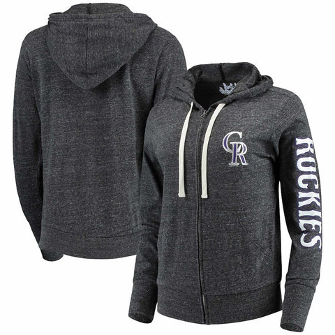 Colorado Rockies Touch by Alyssa Milano Women's Training Camp Full-Zip Hoodie