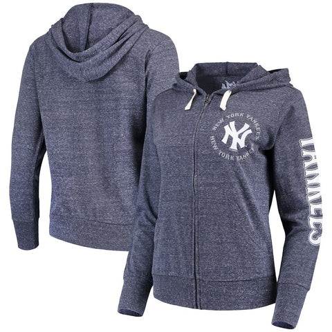 New York Yankees Touch by Alyssa Milano Women's Training Camp Full-Zip Hoodie