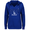 Los Angeles Dodgers Majestic Women's Prepare to Dazzle V-Notch Pullover Hoodie