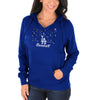 Los Angeles Dodgers Majestic Women's Prepare to Dazzle V-Notch Pullover Hoodie