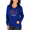 New York Mets Majestic Women's Prepare to Dazzle V-Notch Pullover Hoodie