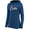 Chicago Cubs Majestic Women's Winning Side Long Sleeve Tri-Blend Cowl Hoodie