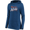 New York Mets Majestic Women's Winning Side Long Sleeve Tri-Blend Cowl Hoodie