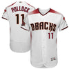 AJ Pollock Arizona Diamondbacks Majestic Home 20th Anniversary On-Field Patch Flex Base Player Jersey/Sedona Red
