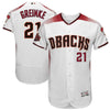 Zack Greinke Arizona Diamondbacks Majestic Home 20th Anniversary On-Field Patch Flex Base Player Jersey/Sedona Red