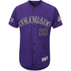 Nolan Arenado Colorado Rockies Majestic 25th Season Patch On-Field Flex Base Player Jersey