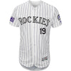 Charlie Blackmon Colorado Rockies Majestic 25th Season Patch On-Field Flex Base Player Jersey