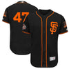 Johnny Cueto San Francisco Giants Majestic Alternate On-Field 60th Season Patch Flex Base Player Jersey