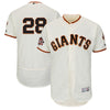 Buster Posey San Francisco Giants Majestic Home On-Field 60th Season Patch Flex Base Player Jersey