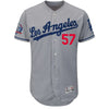 Alex Wood Los Angeles Dodgers Majestic 60th Anniversary Road On-Field Patch Flex Base Player Jersey