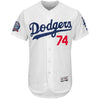Kenley Jansen Los Angeles Dodgers Majestic 60th Anniversary Home On-Field Patch Flex Base Player Jersey