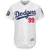 Hyun-Jin Ryu Los Angeles Dodgers Majestic 60th Anniversary Home On-Field Patch Flex Base Player Jersey