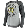 Boston Bruins Touch by Alyssa Milano Women's Line Drive Raglan Long Sleeve T-Shirt