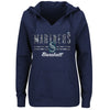 Seattle Mariners Majestic Women's Prepare to Dazzle V-Notch Pullover Hoodie