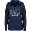 New York Yankees Majestic Women's Prepare to Dazzle V-Notch Pullover Hoodie