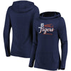 Detroit Tigers Majestic Women's Winning Side Long Sleeve Tri-Blend Cowl Hoodie