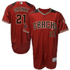 Zack Greinke Arizona Diamondbacks Majestic Alternate 20th Anniversary On-Field Patch Flex Base Player Jersey