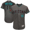 AJ Pollock Arizona Diamondbacks Majestic Alternate 20th Anniversary On-Field Patch Flex Base Player Jersey