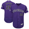 Nolan Arenado Colorado Rockies Majestic 25th Season Patch On-Field Flex Base Player Jersey
