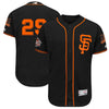 Jeff Samardzija San Francisco Giants Majestic Home On-Field 60th Season Patch Flex Base Player Jersey