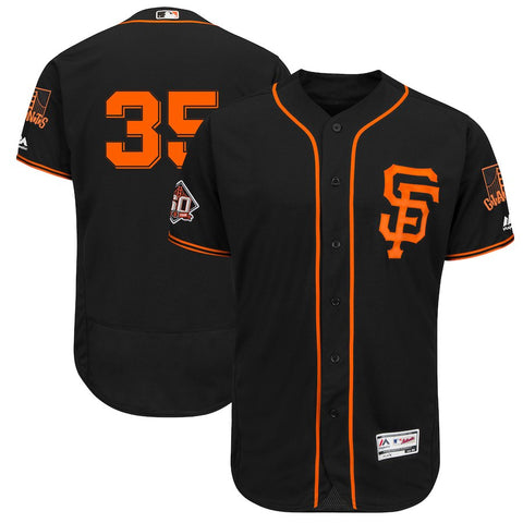 Brandon Crawford San Francisco Giants Majestic Alternate On-Field 60th Season Patch Flex Base Player Jersey