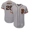 Buster Posey San Francisco Giants Majestic Home On-Field 60th Season Patch Flex Base Player Jersey