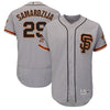 Jeff Samardzija San Francisco Giants Majestic Home On-Field 60th Season Patch Flex Base Player Jersey