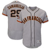 Jeff Samardzija San Francisco Giants Majestic Road On-Field 60th Season Patch Flex Base Player Jersey