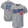 Clayton Kershaw Los Angeles Dodgers Majestic 60th Anniversary Alternate On-Field Patch Flex Base Player Jersey