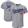 Kenley Jansen Los Angeles Dodgers Majestic 60th Anniversary Home On-Field Patch Flex Base Player Jersey