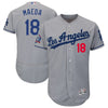 Kenta Maeda Los Angeles Dodgers Majestic 60th Anniversary Road On-Field Patch Flex Base Player Jersey