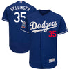 Cody Bellinger Los Angeles Dodgers Majestic 60th Anniversary Home On-Field Patch Flex Base Player Jersey